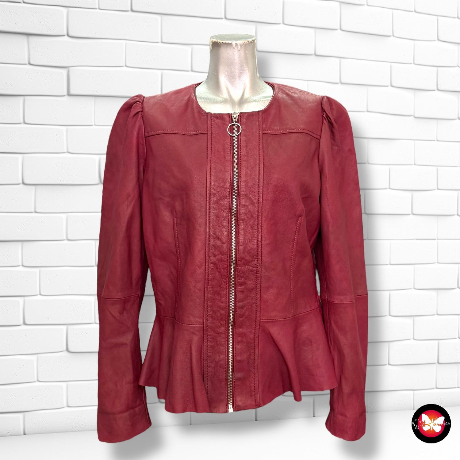 Chaqueta de piel MANGO Talla L
