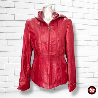 **HOY** Chaqueta de piel con capucha Talla 2XL (pequeña)