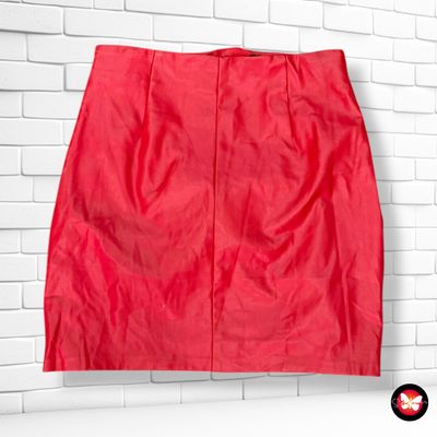 Falda de piel sintética ZARA Talla S