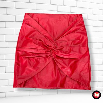 Falda de piel sintética ZARA Talla S