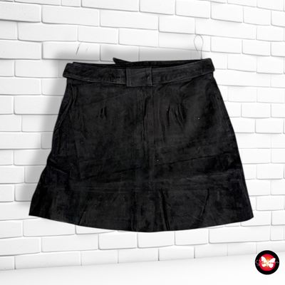 Falda de piel ZARA Talla M