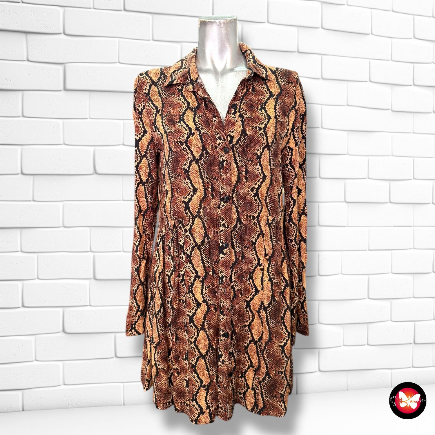 Vestido camisero BERSHKA Talla S
