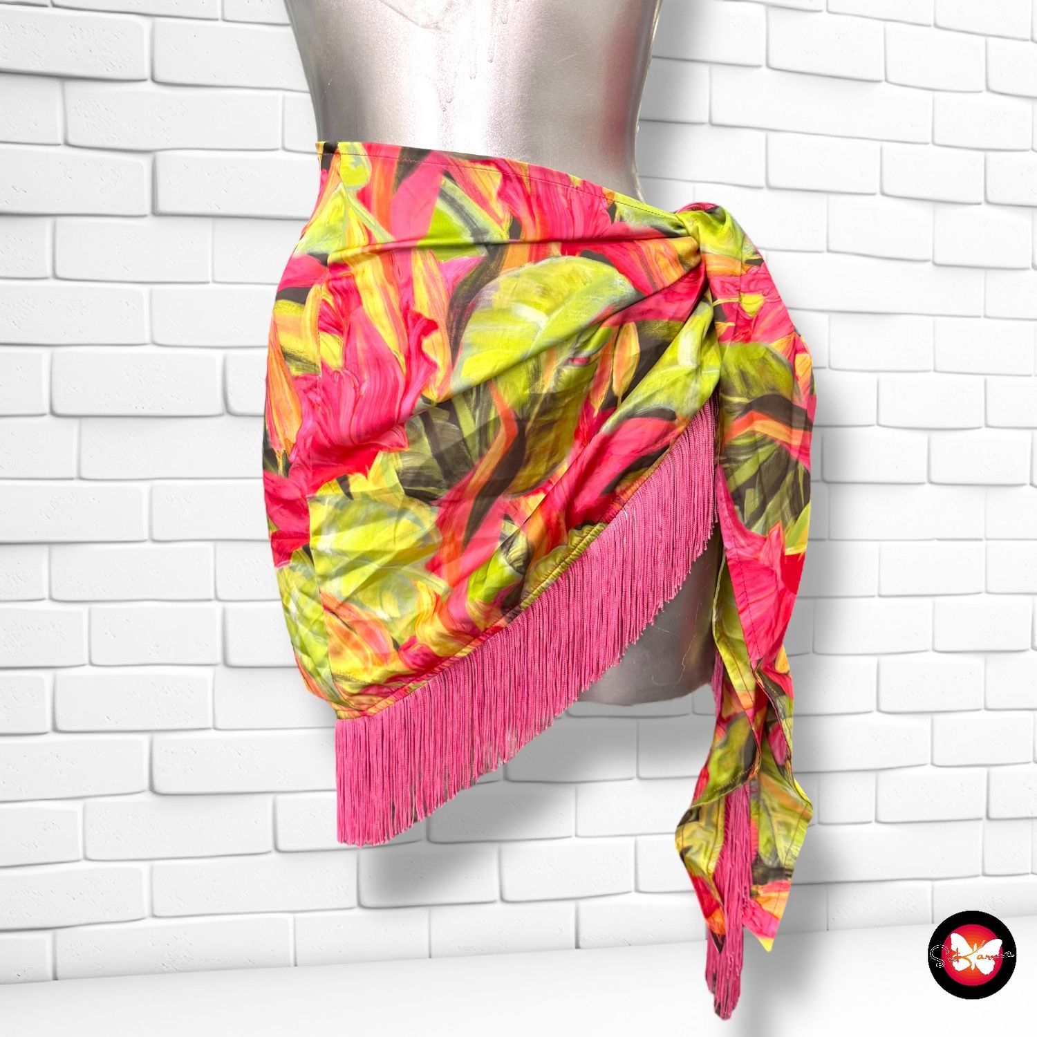 Falda pareo con estampado SHEIN Talla M