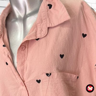 **HOY** Camisa de corazones SHEIN Talla XL