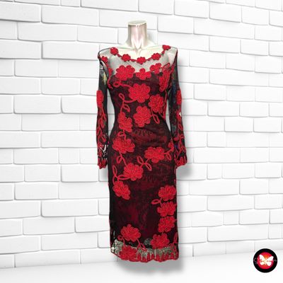 Vetido de noche con bordados y transparencias PHASE EIGHT Talla 40 (pequeña)