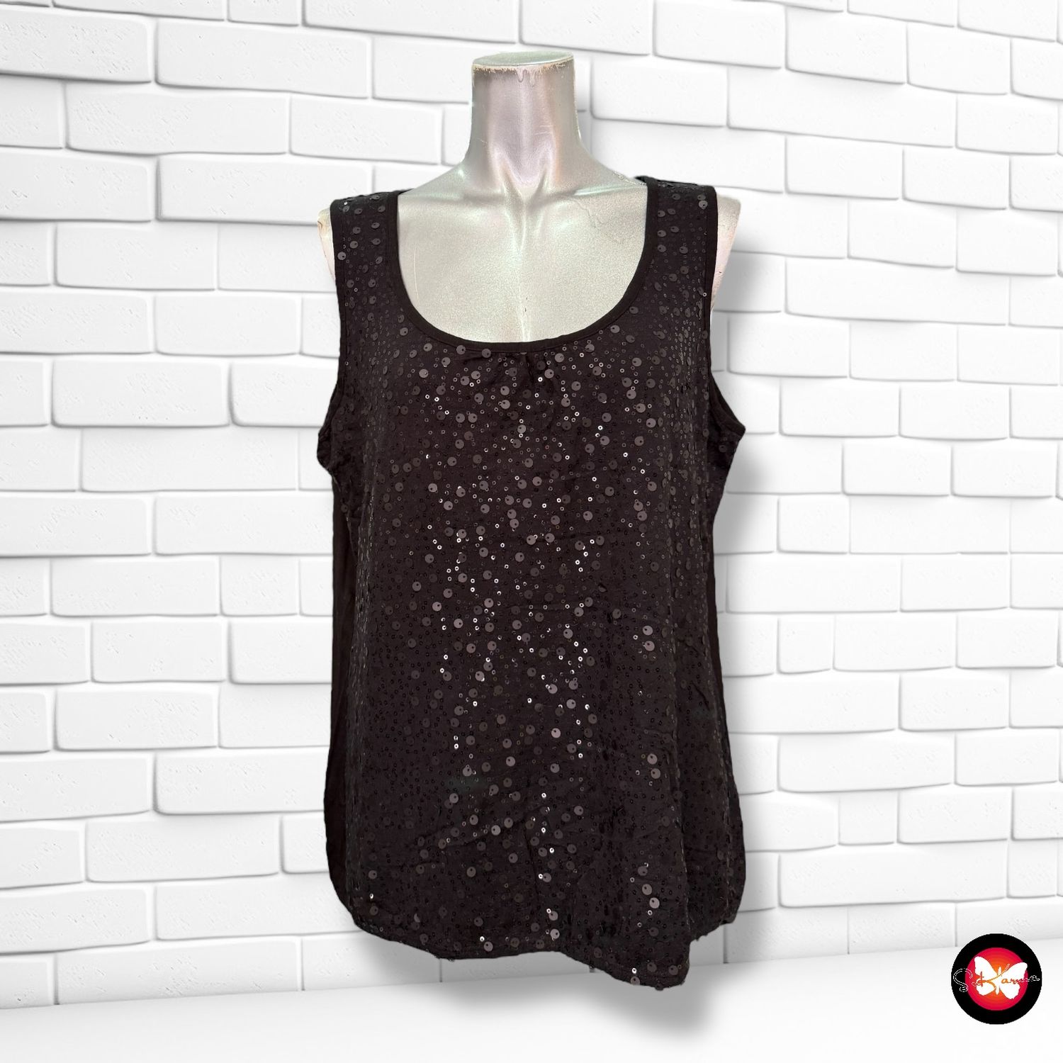 **HOY** Blusa con lentejuelas ETAM Talla XL