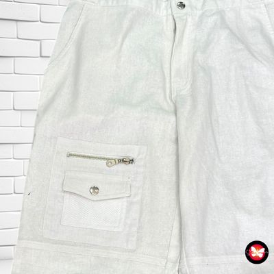 Pantalón cargo de lino Talla L