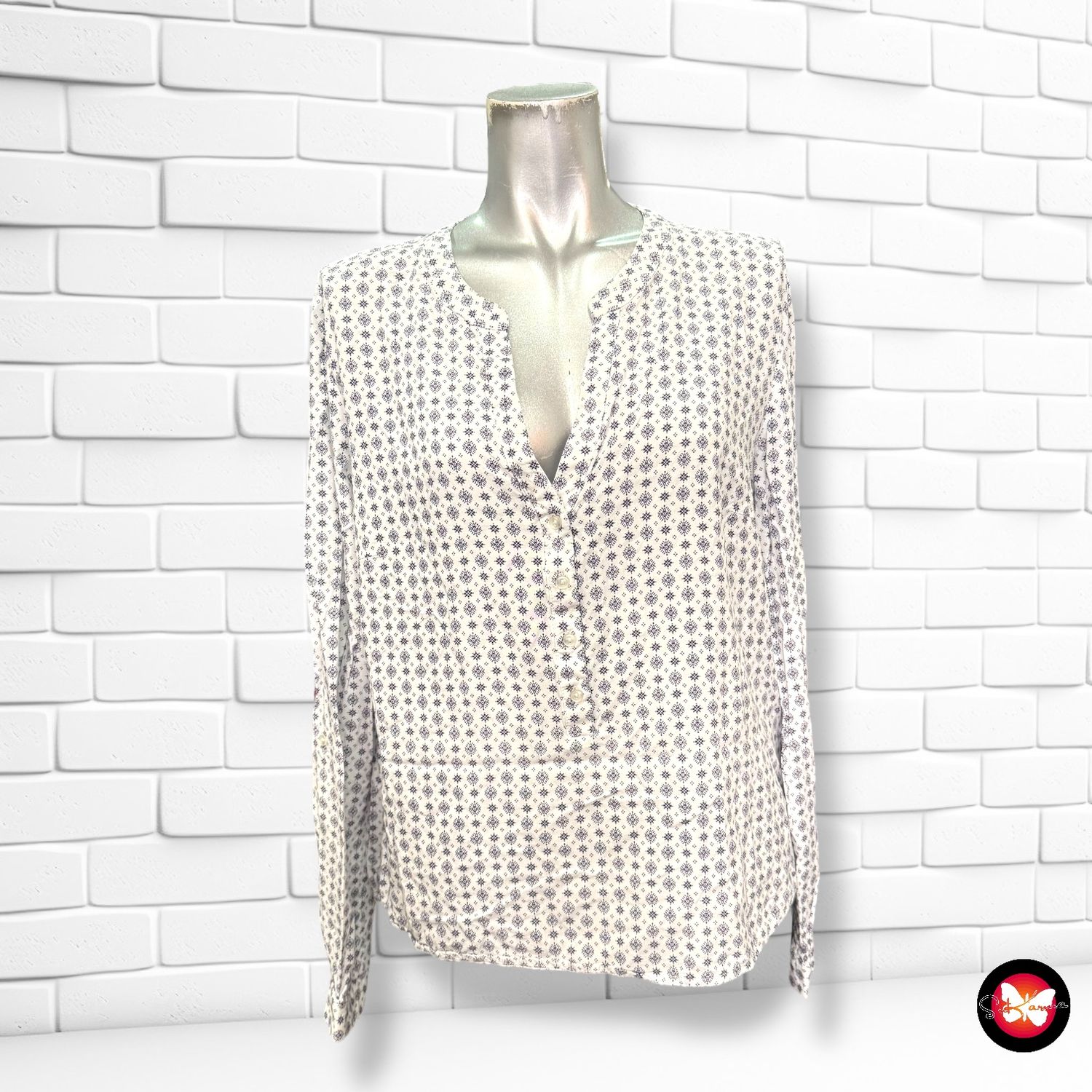 Blusa con estampado JEAN PASCALE Talla 42