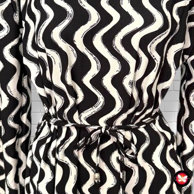 **HOY** Vestido largo de entretiempo con cinturón Talla XL