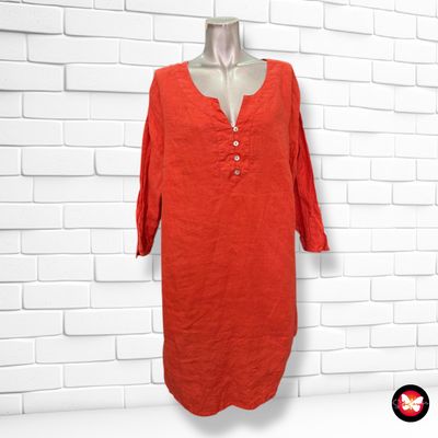 **HOY** Vestido de lino PETER HAHN Talla 48