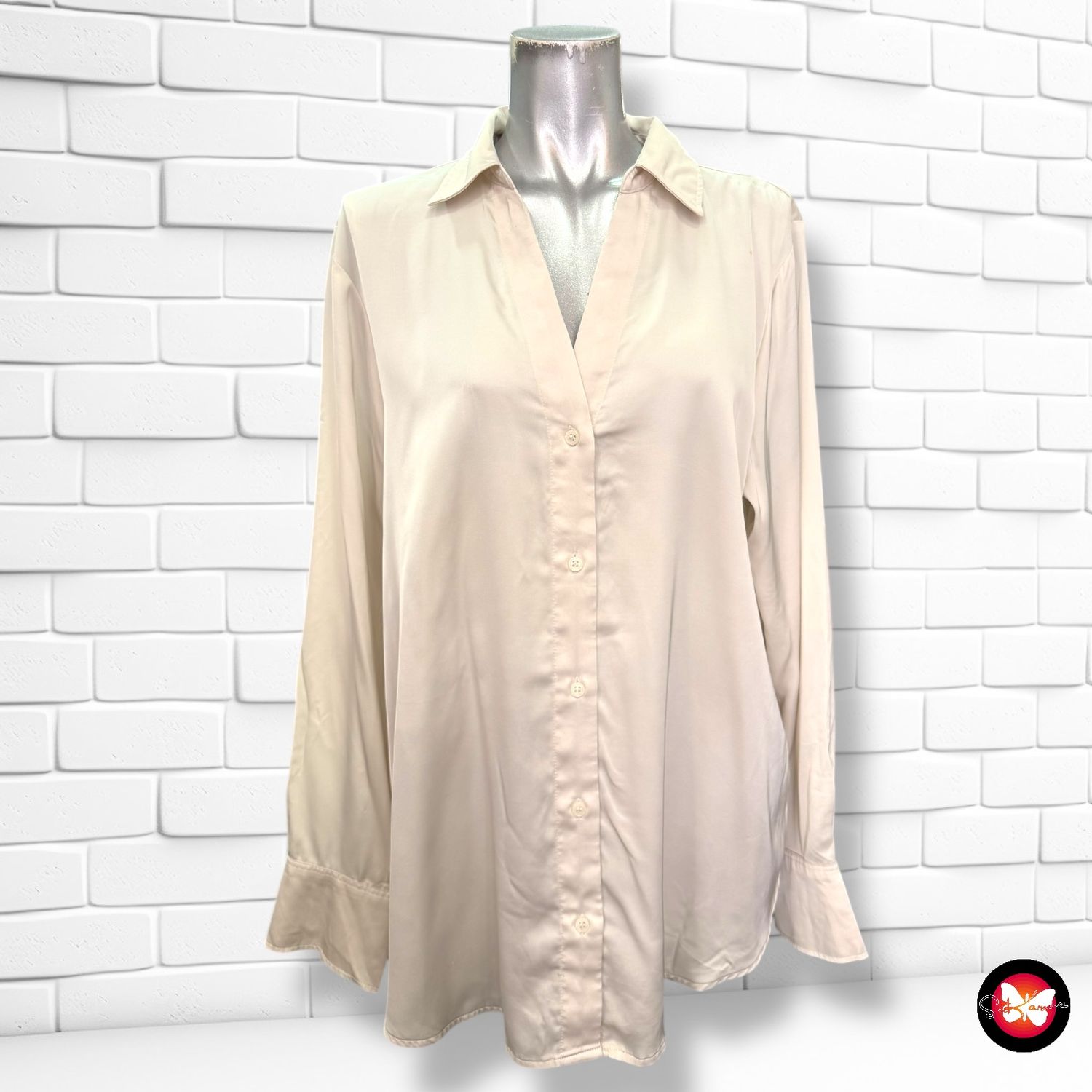 Camisa de satén H&amp;M Talla M
