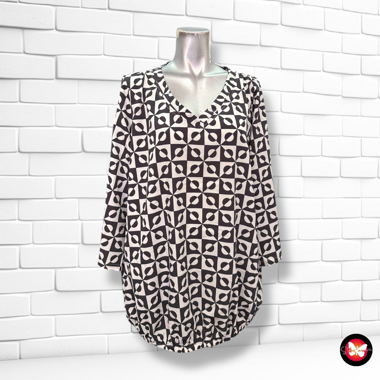 Blusa con estampado GINA BENOTTI Talla 44/46
