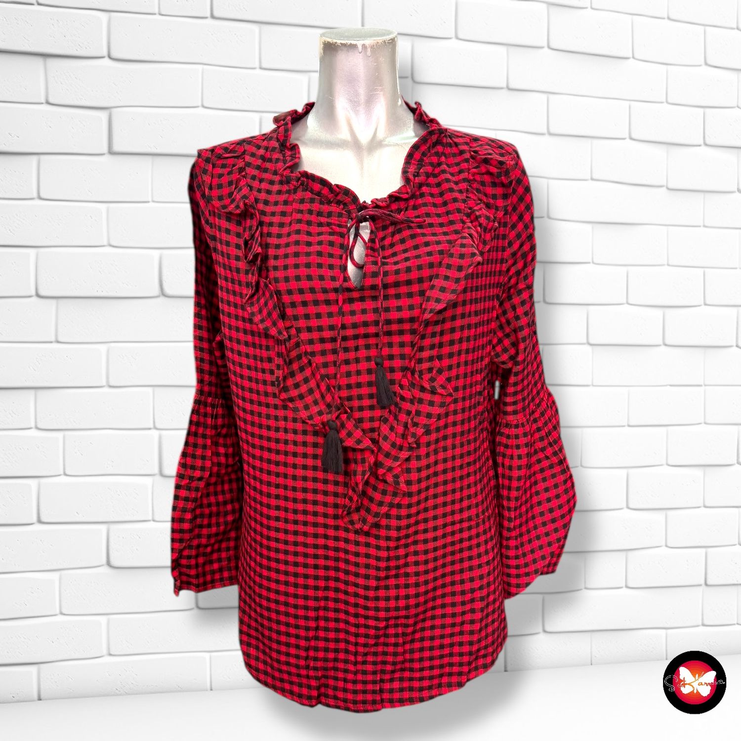 Blusa de cuadritos MOLIN Talla L