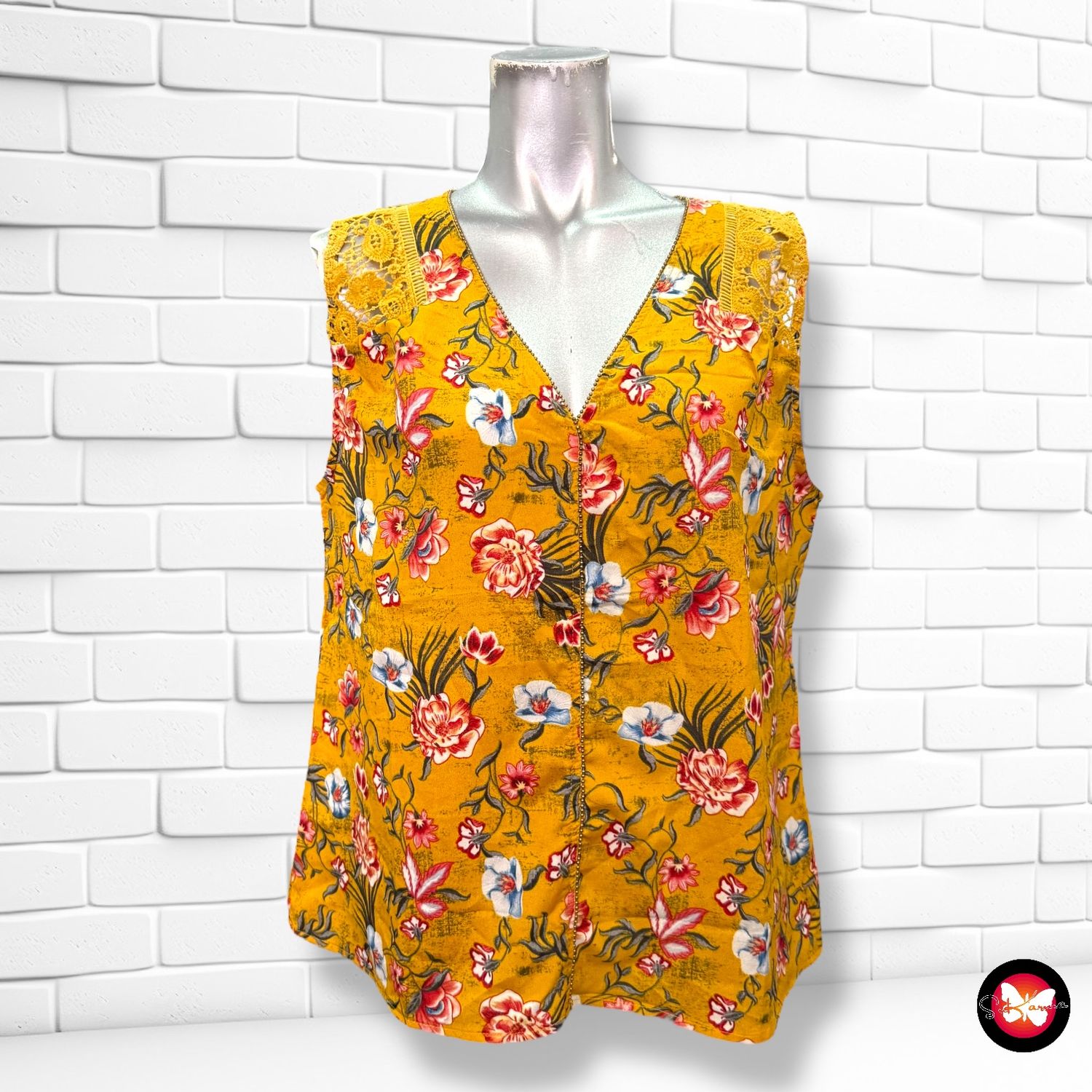 Blusa con estampado EXQUISS´S Talla L