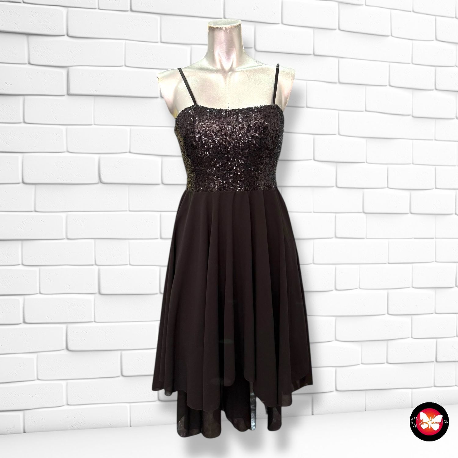 Vestido de noche con lentejuelas Talla S