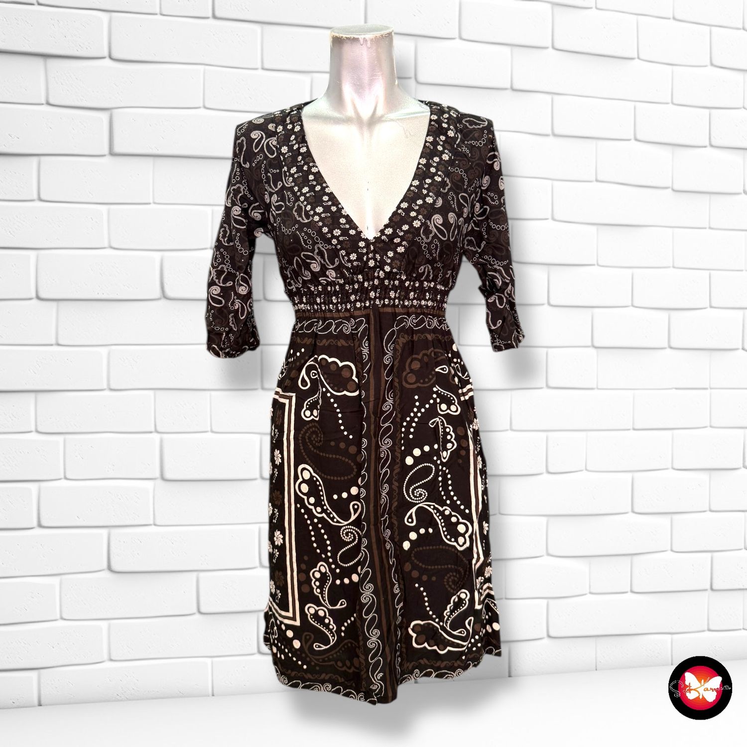Vestido con estampado XDYE Talla S