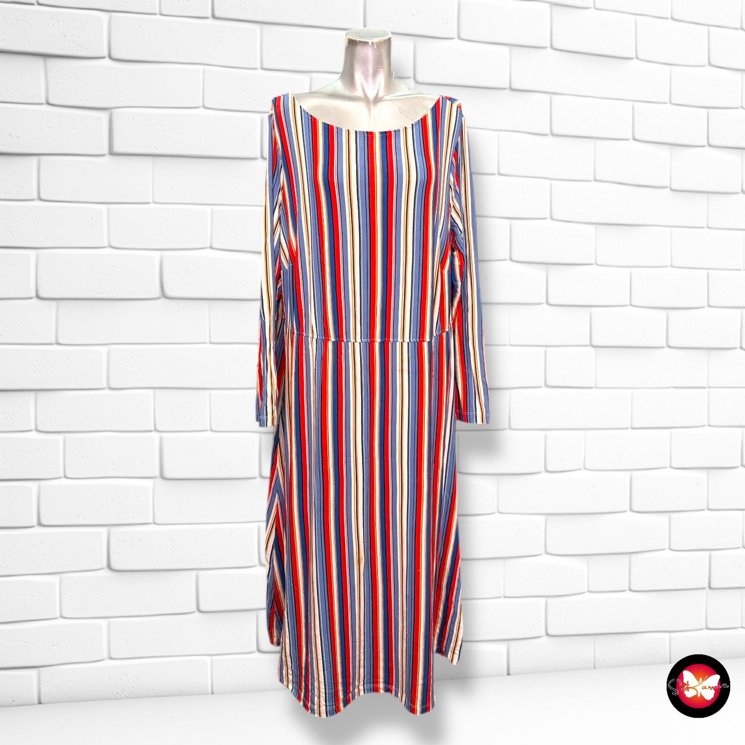 Vestido largo con estampado ESMARA Talla XL