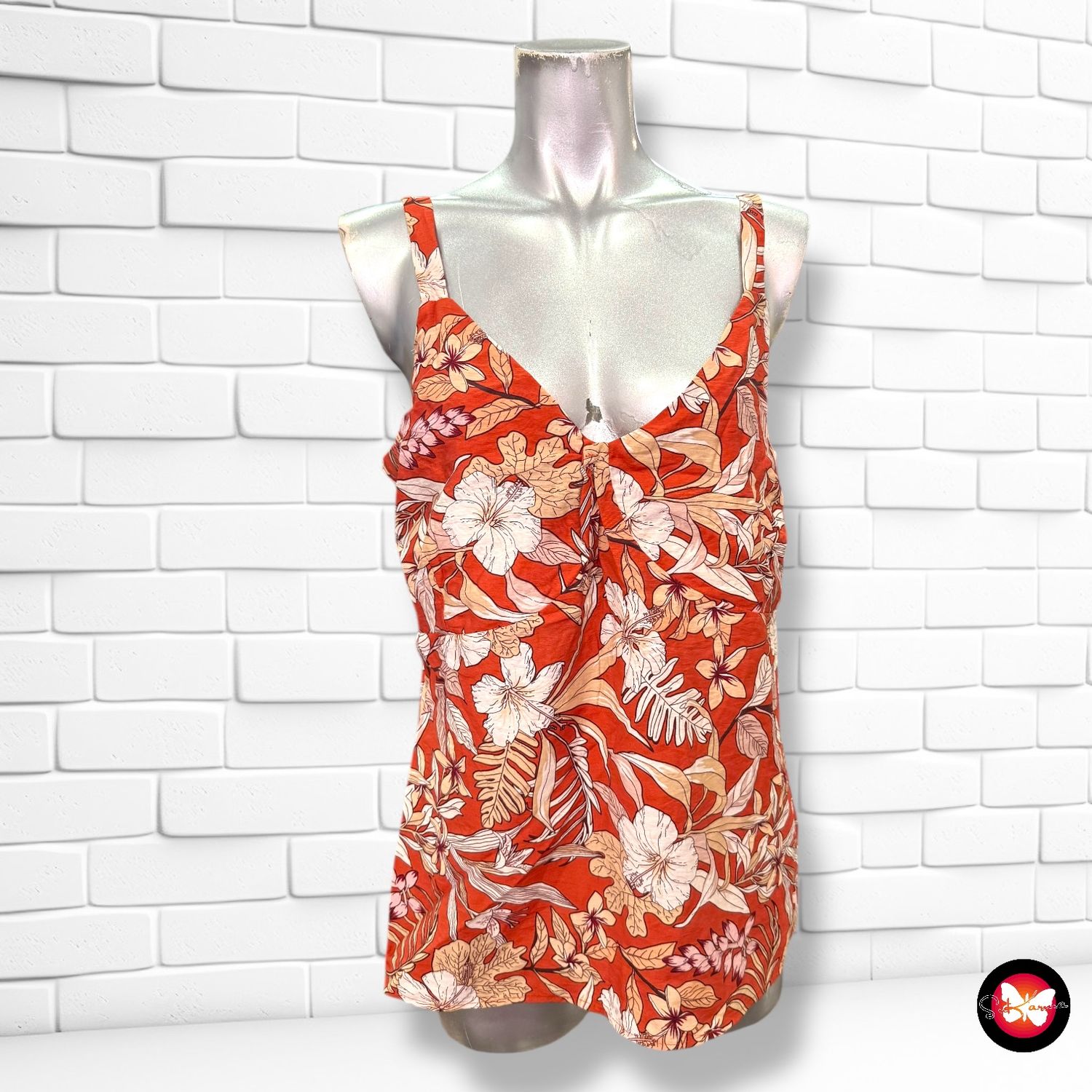 Blusa con estampado NATURA Talla M