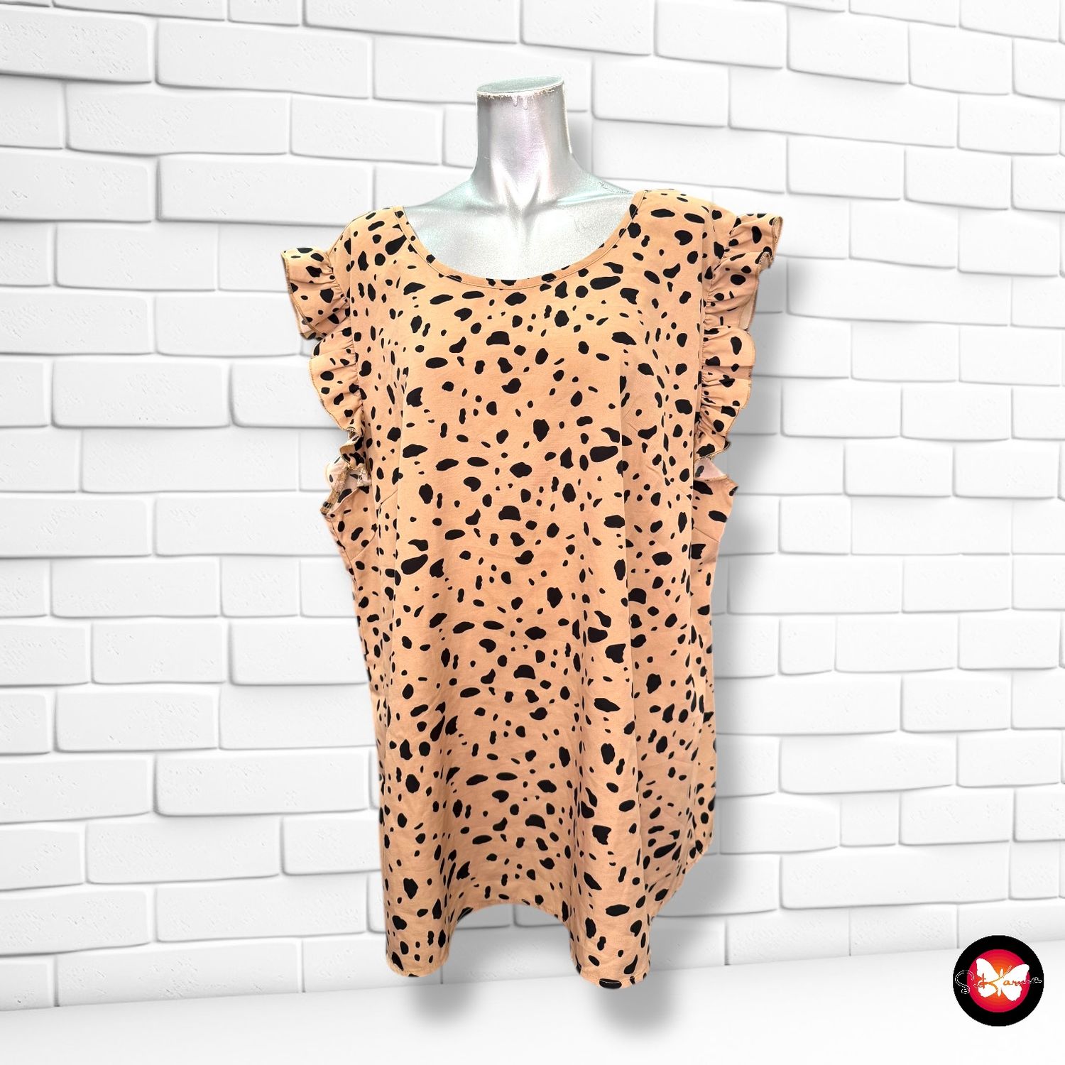 **HOY** Blusa con estampado SHEIN Talla 4XL