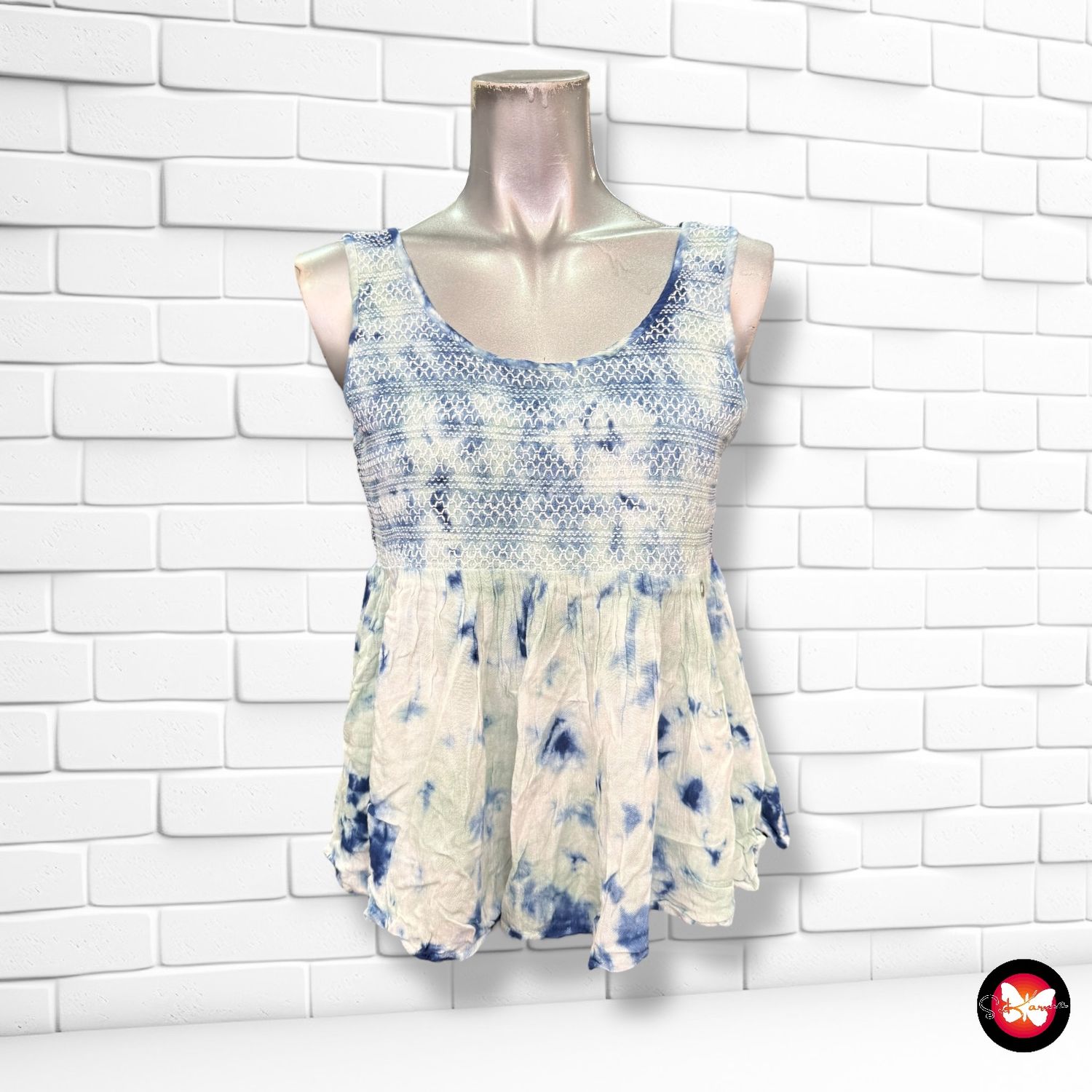 Blusa con estampado tie-dye GREEN COAST Talla S