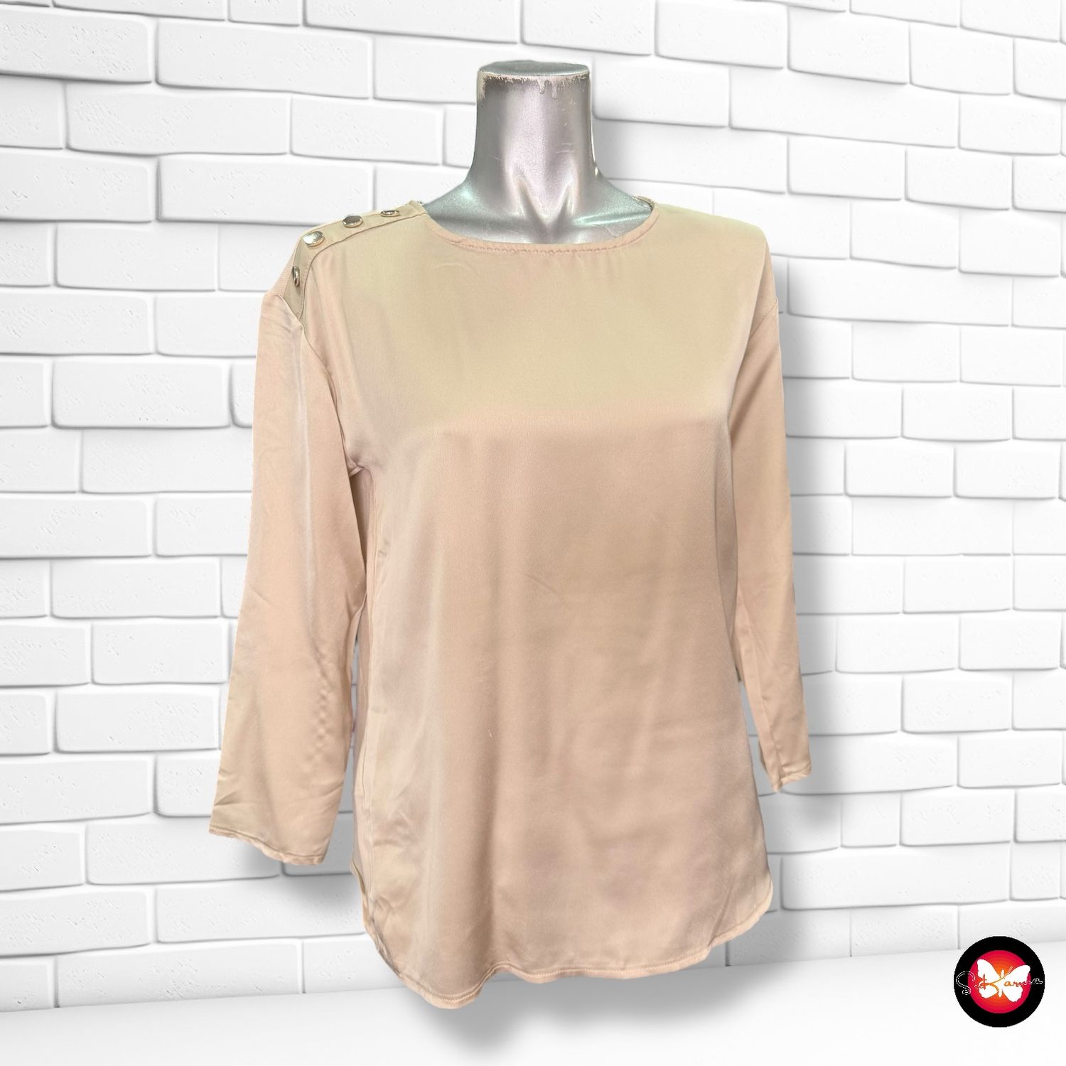 Blusa de satén MANGO Talla XS