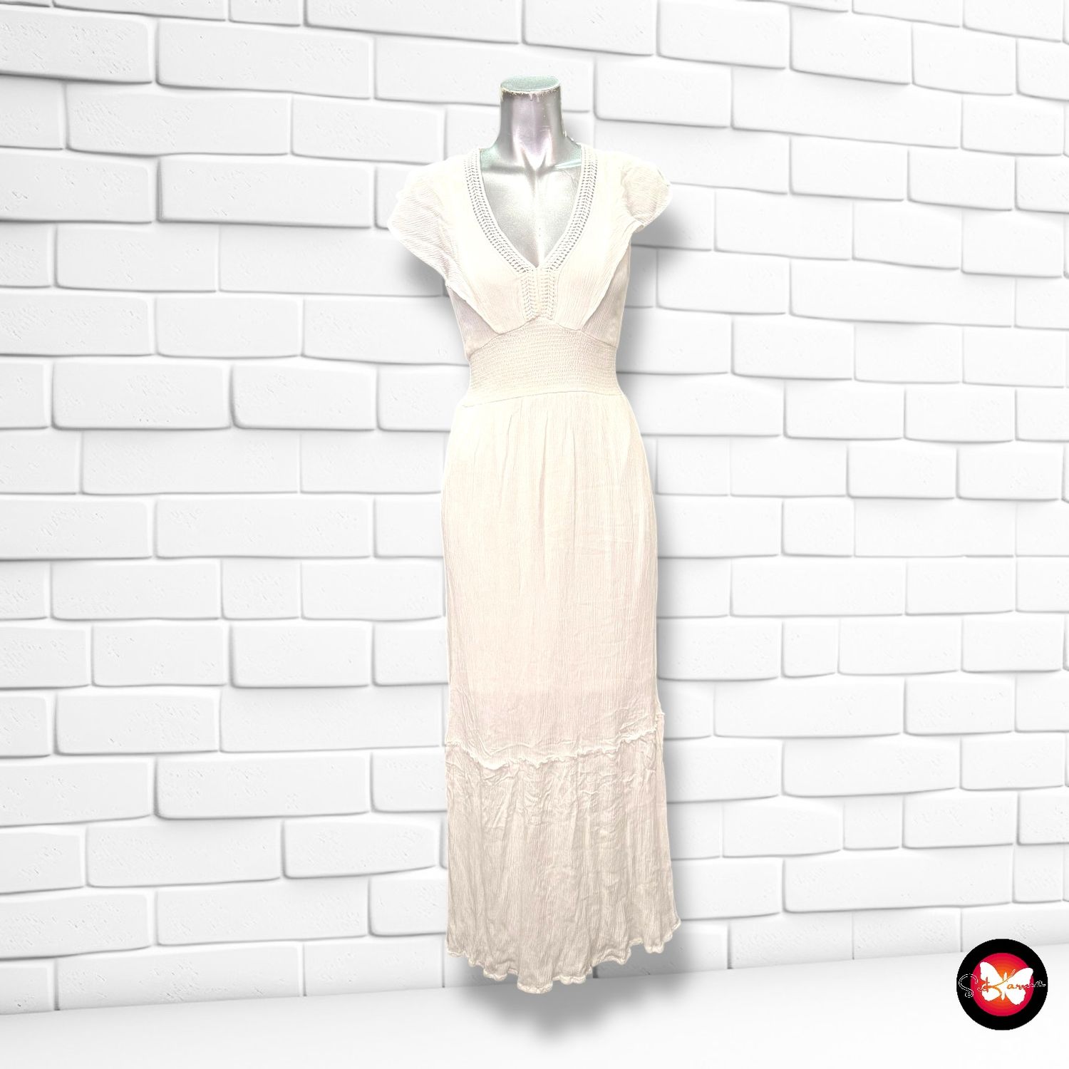 **HOY** Vestido largo de bambula SPRINGFIELD Talla 36