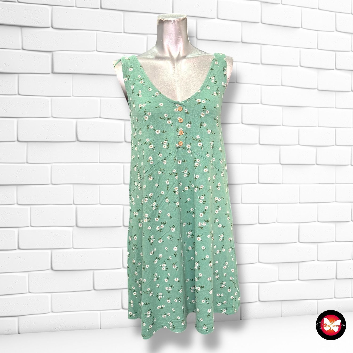 Vestido con estampado PULL&amp;BEAR Talla S