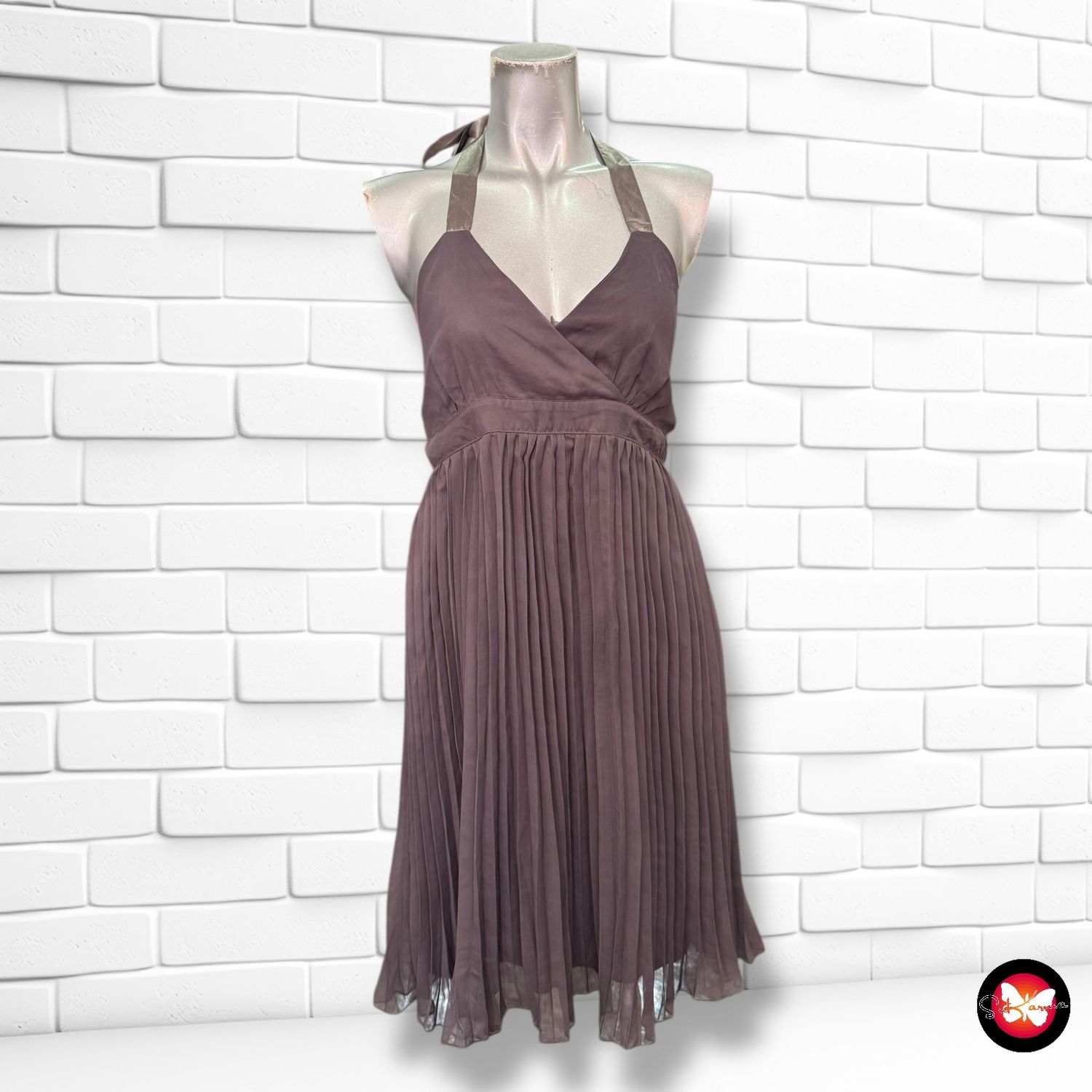 Vestido de noche plisado Talla S