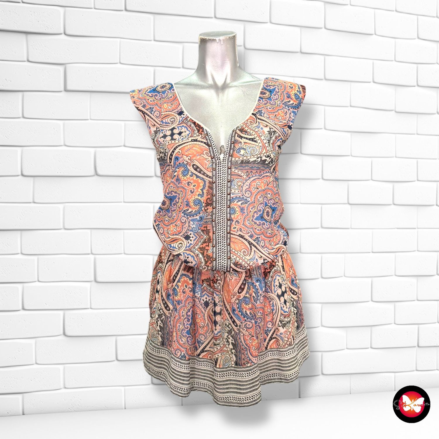 Vestido con estampado Talla S