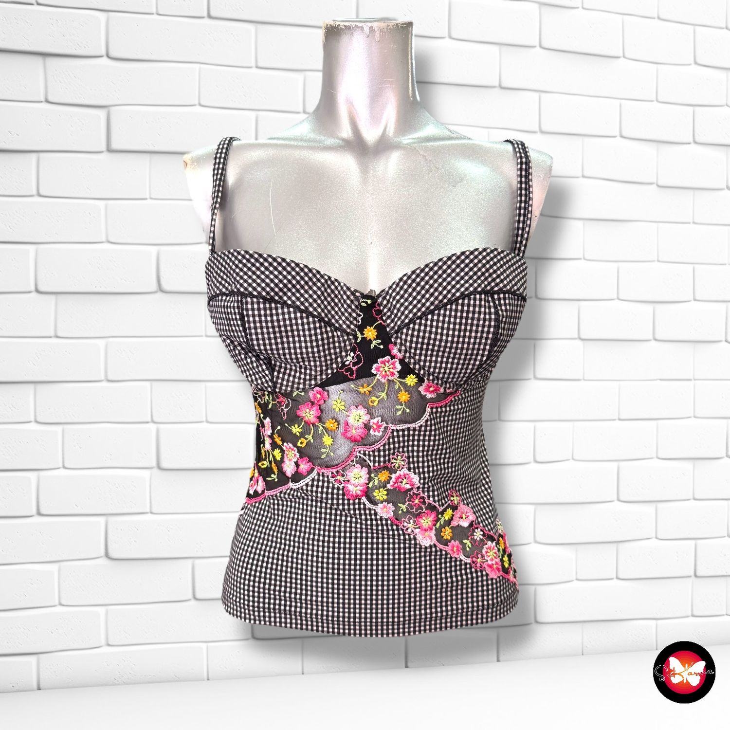 Corsé de cuadritos Talla S/M