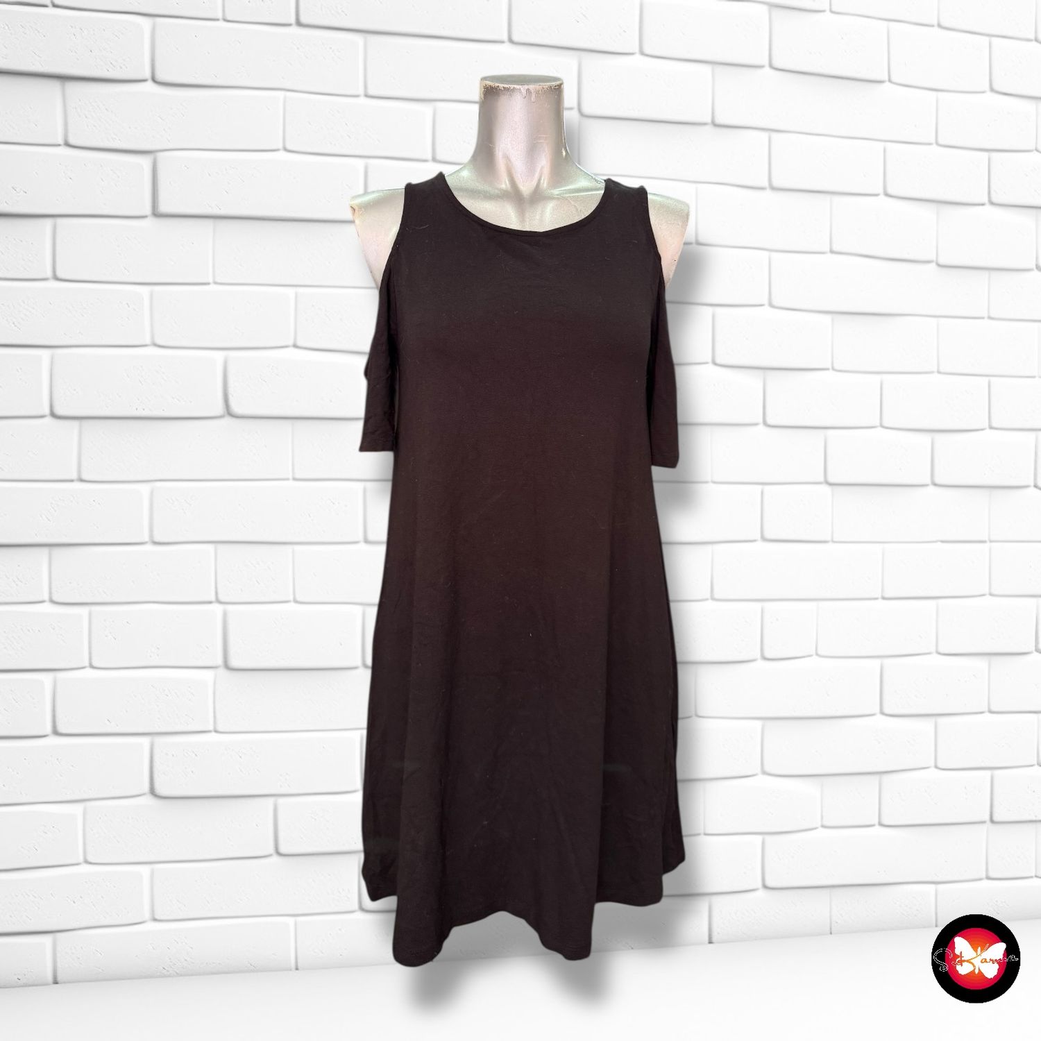 Vestido de hombros al aire PULL&amp;BEAR Talla S