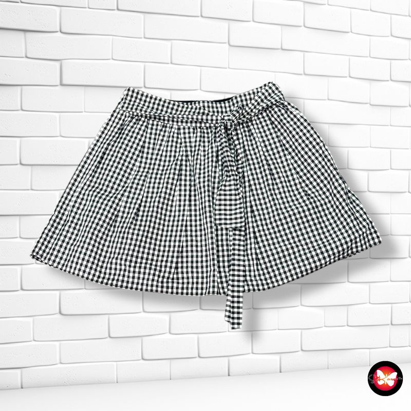 Falda con estampado de cuadritos NAFNAF Talla 38