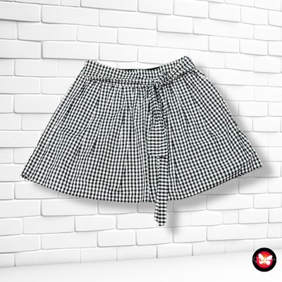 Falda con estampado de cuadritos NAFNAF Talla 38