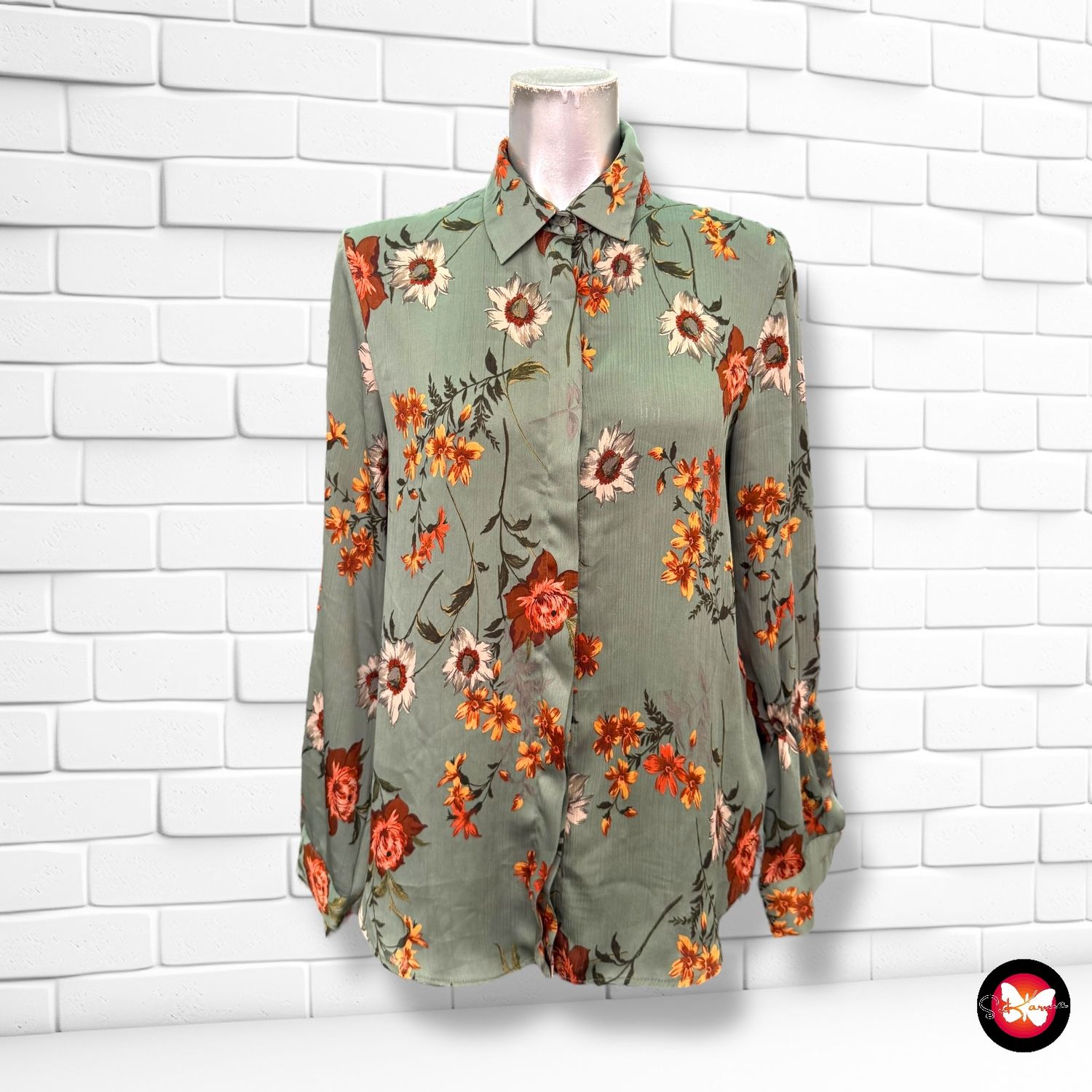 Camisa con estampado ZARA Talla S