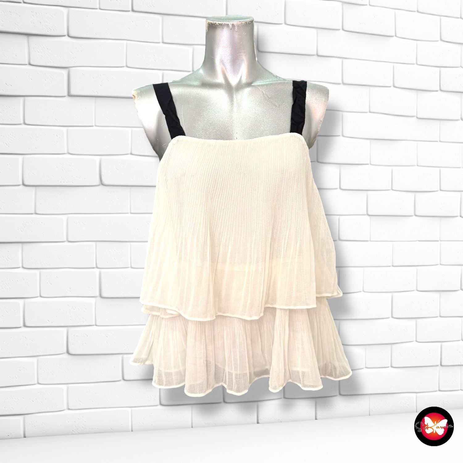 Blusa con volantes H&amp;M Talla 38