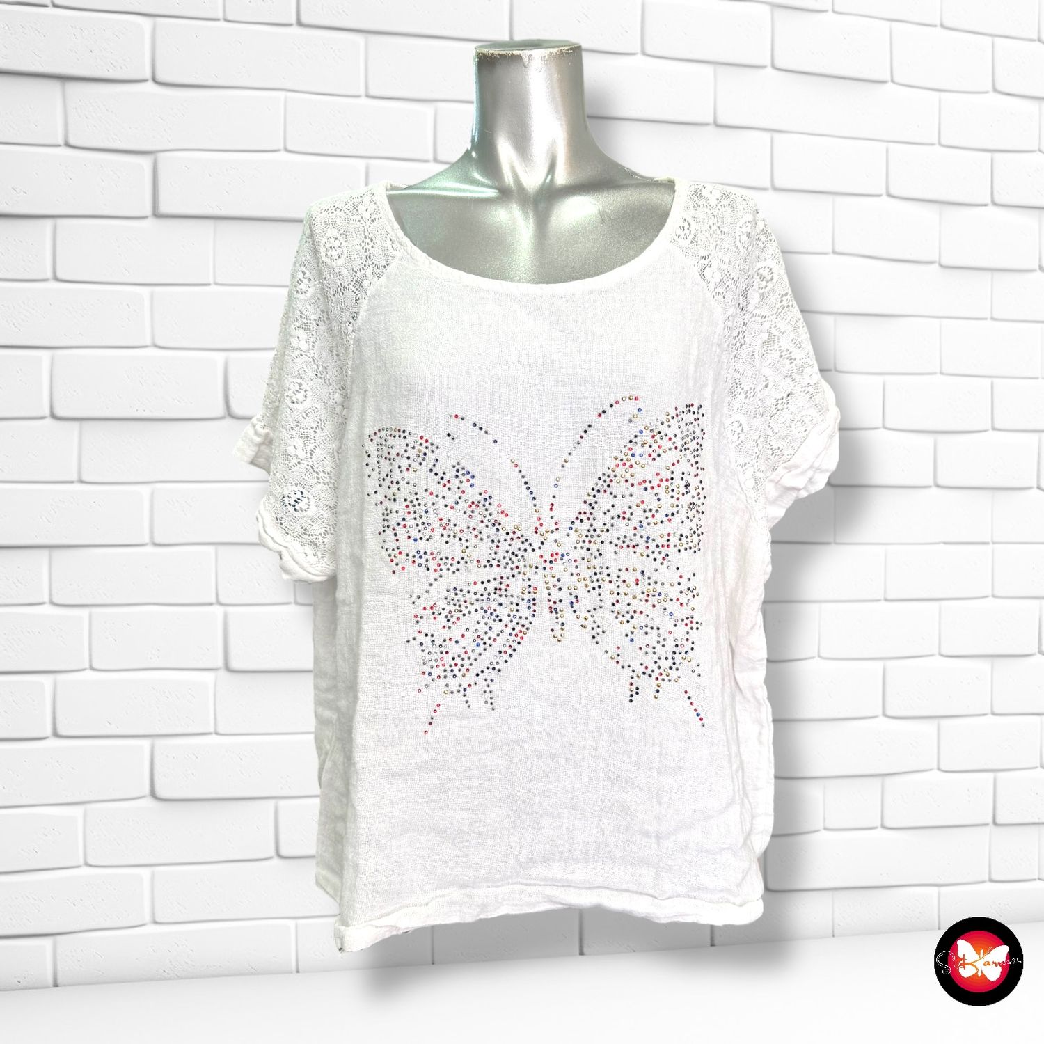 Blusa de lino Talla Única