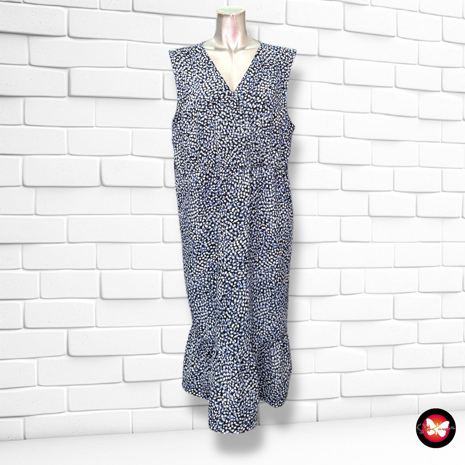 Vestido midi con estampado Talla L