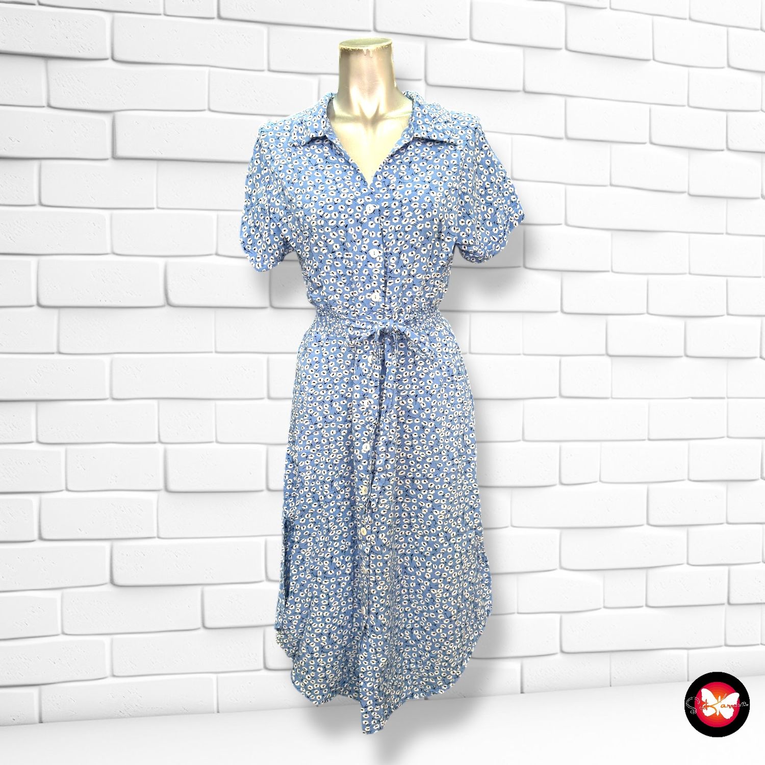 Vestido midi camisero SHEIN Talla S