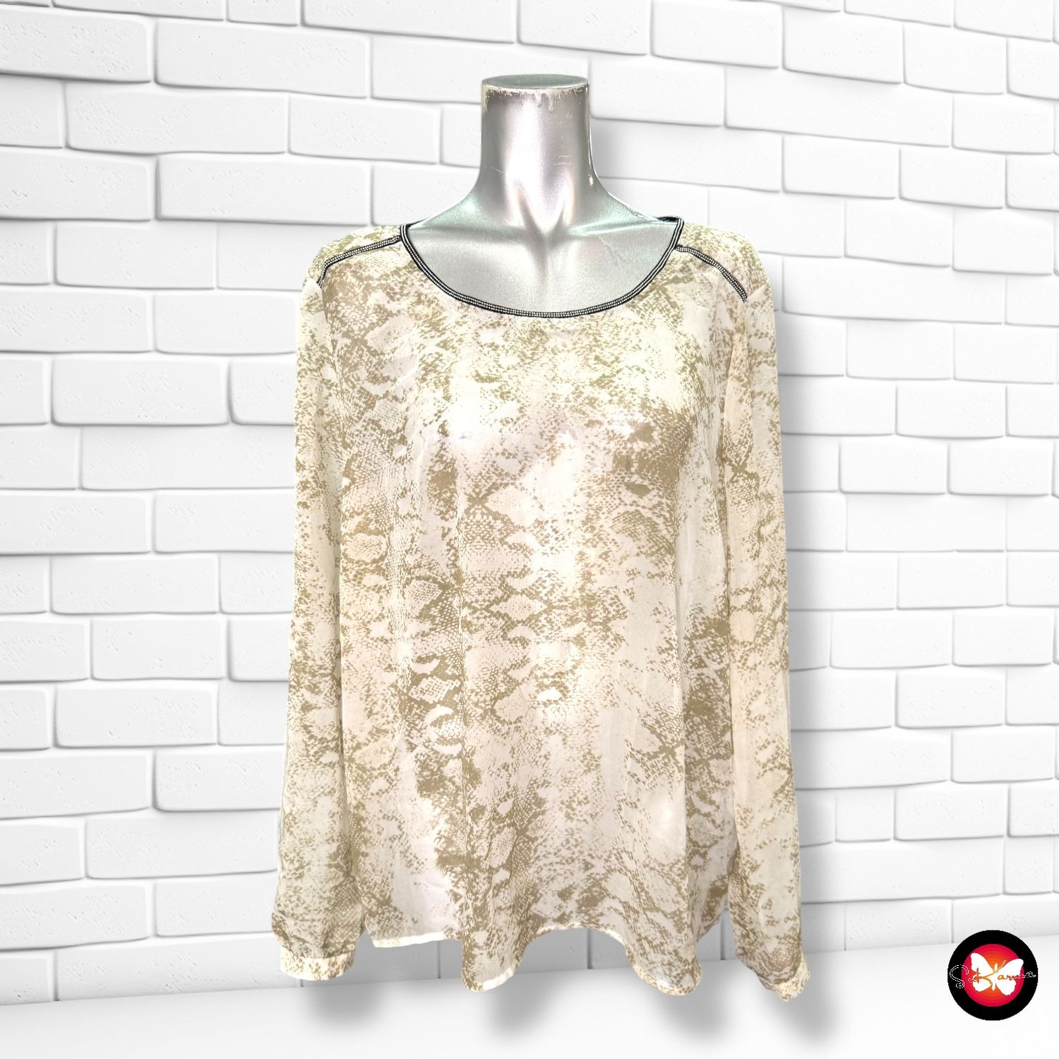 Blusa traslúcida VILA Talla XL
