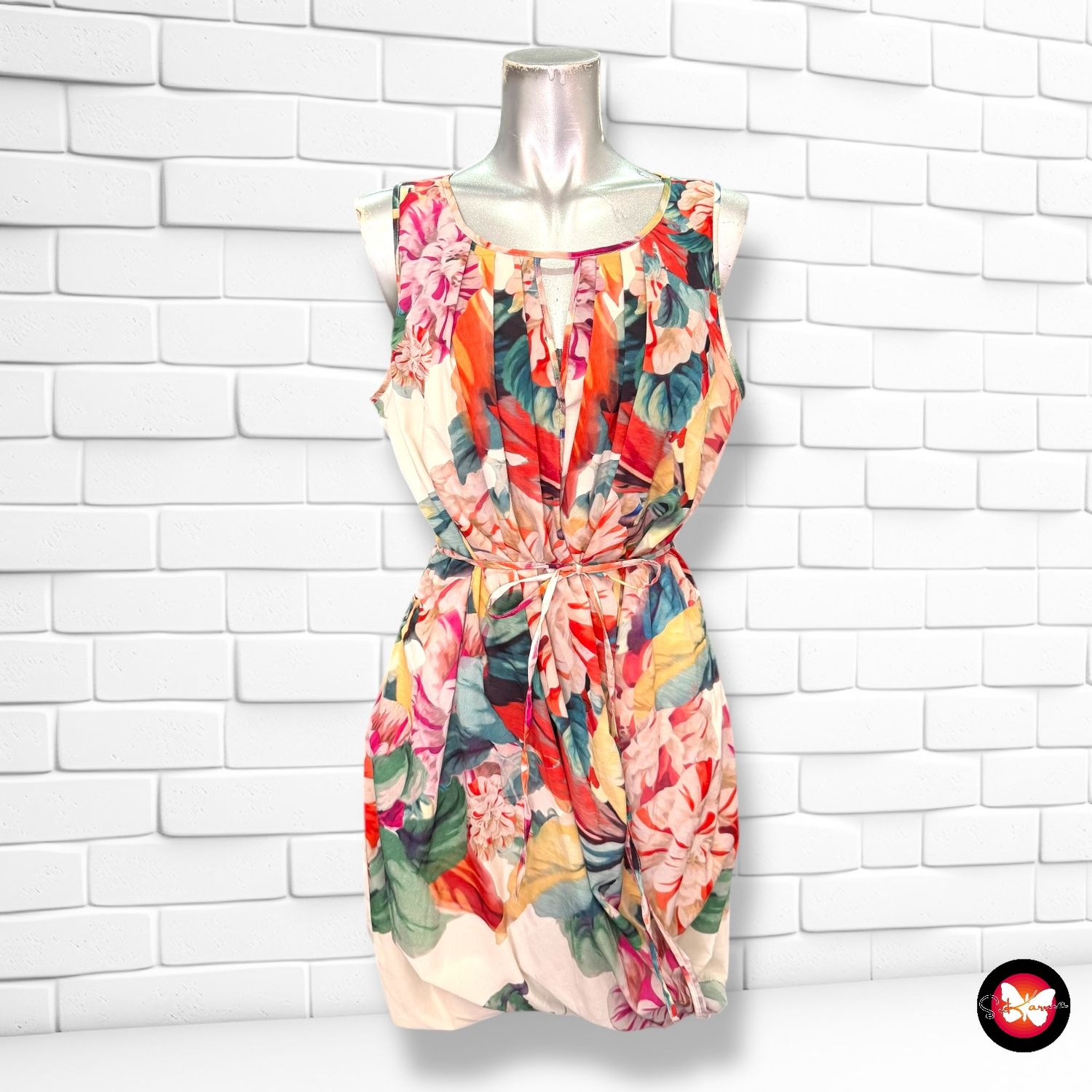 Vestido sin mangas corte globito H&amp;M Talla 36