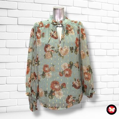 Blusa de manga larga con flores VILA Talla 42