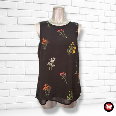 Blusa sin mangas con estampado H&amp;M Talla 38