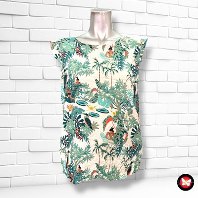 Blusa sin mangas con estampado TOM TAILOR Talla S