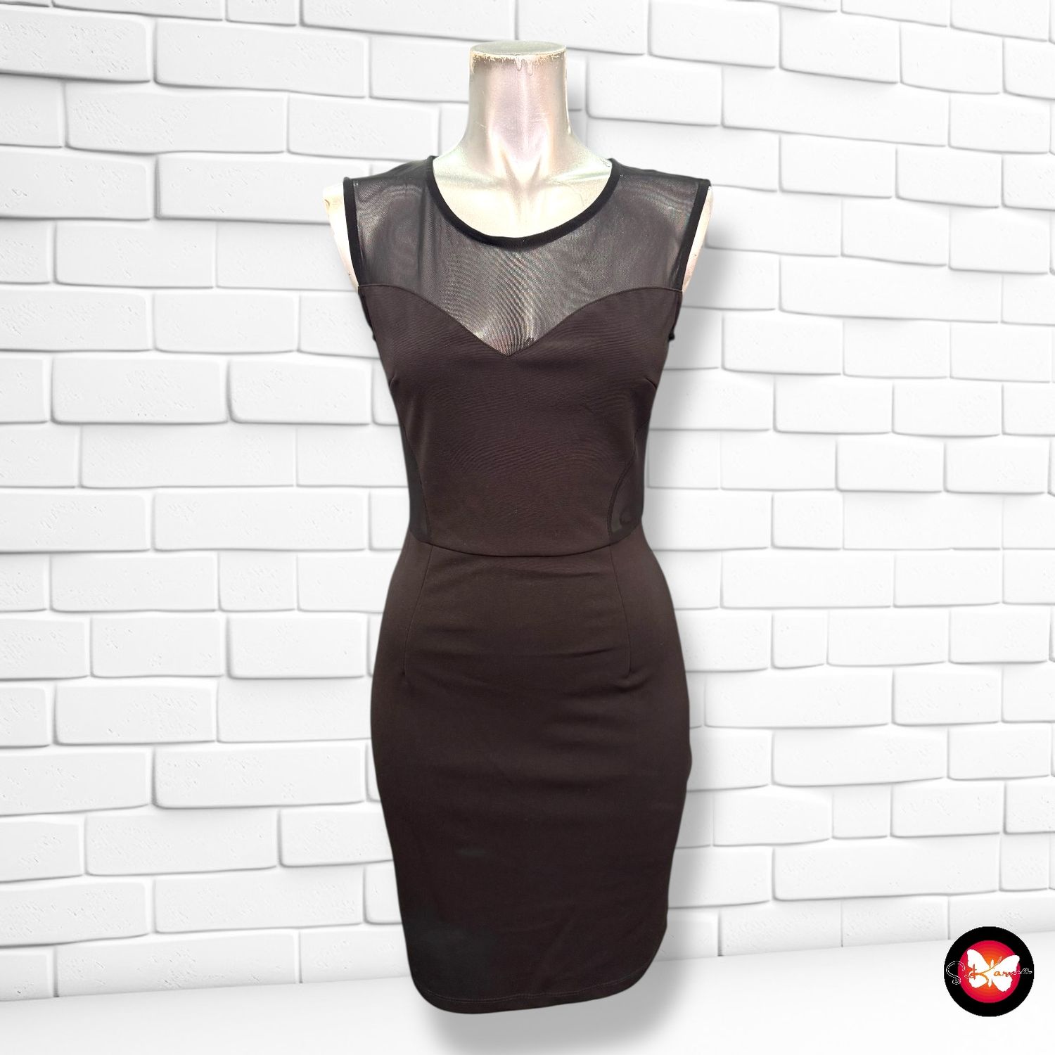 Vestido con transparencias Talla S