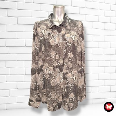 **HOY** Camisa con estampado serpiente Talla XL