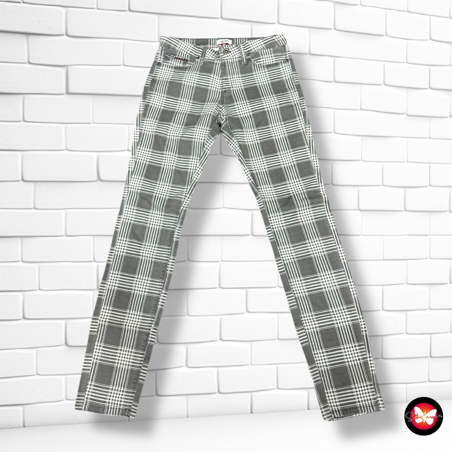 Pantalón vaquero de cuadros TOMMY HILFIGER Talla S/M (W27 L32)