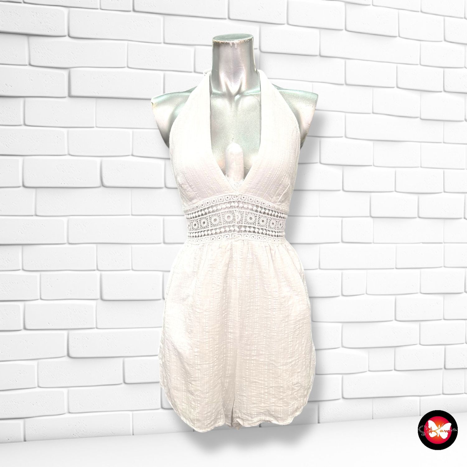 Mono cortito halter SHEIN Talla L