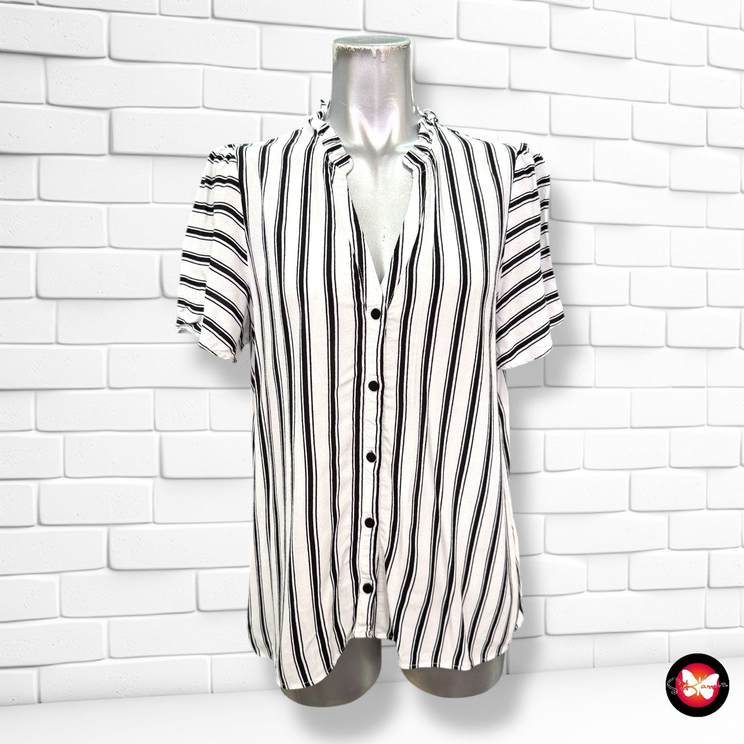 Camisa de rayitas NAF NAF PARIS Talla 40