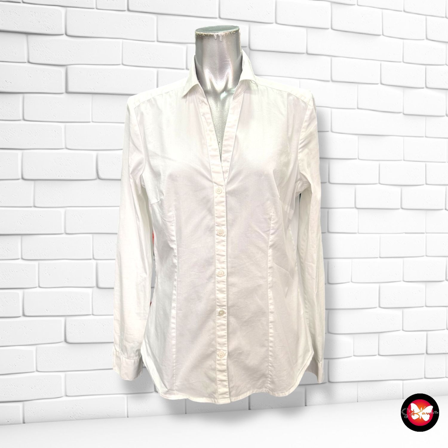 Camisa básica blanca H&amp;M Talla 40