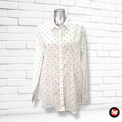 Camisa básica blanca con estampado YESSICA Talla 40/42